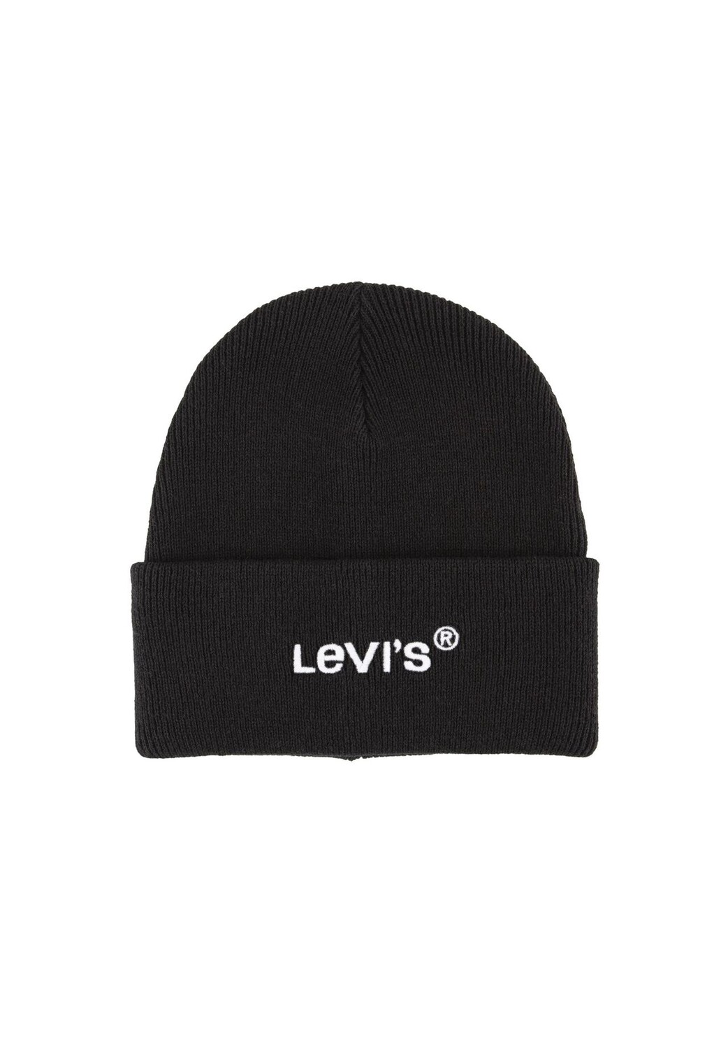 

Шапка унисекс - Wordmark Beanie, логотип, один размер, однотонная Levi's, цвет Schwarz One Size