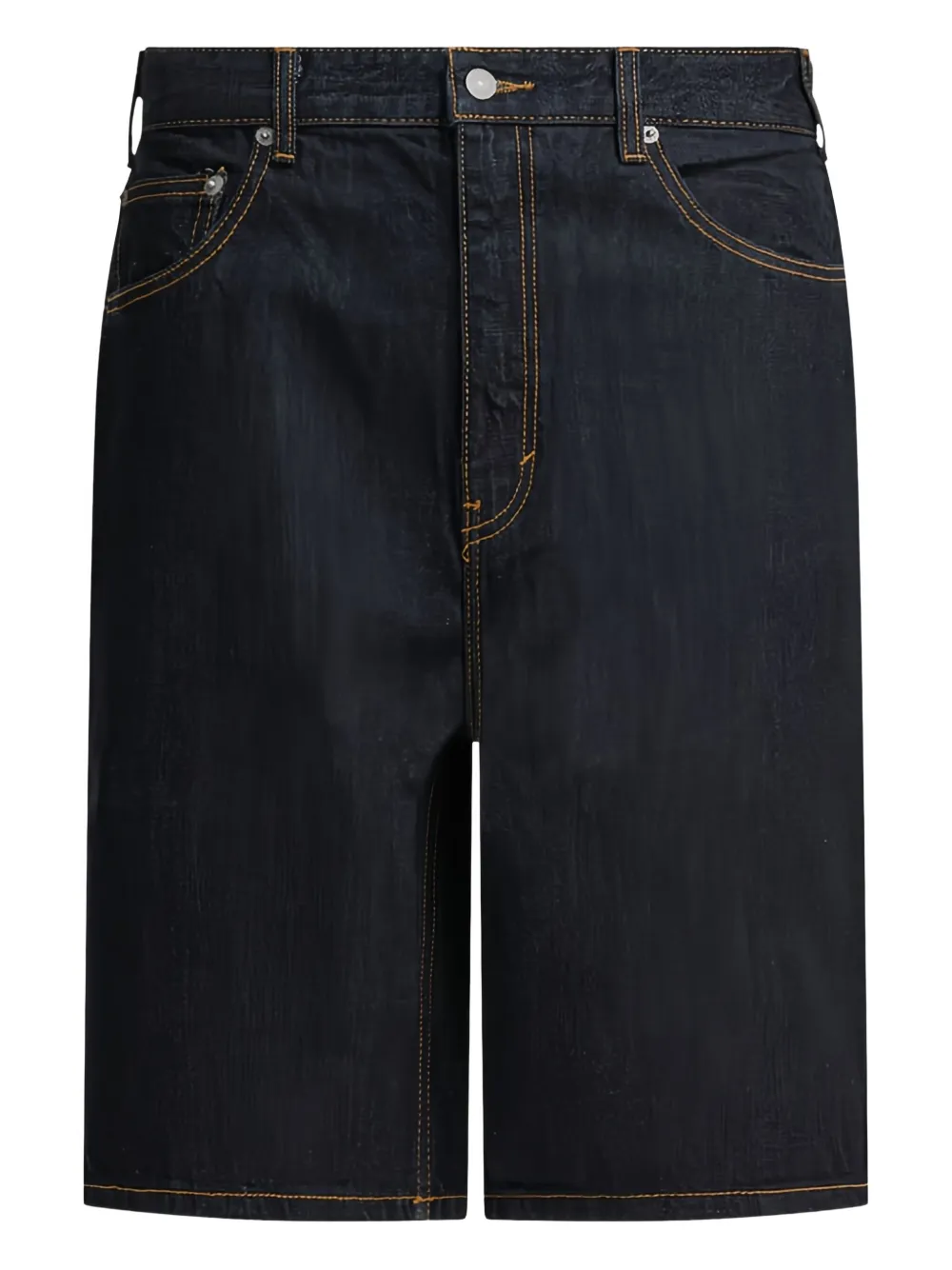 

Джинсовые шорты с вышивкой This Is Never That, черный