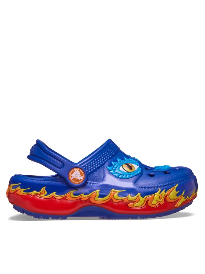 Crocs Детские классические сабо Мюли IAM Dragon Lights, модель 212510, синие