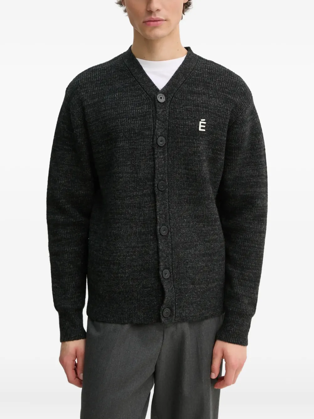 

Кардиган с логотипом на пуговицах Études Studio, серый