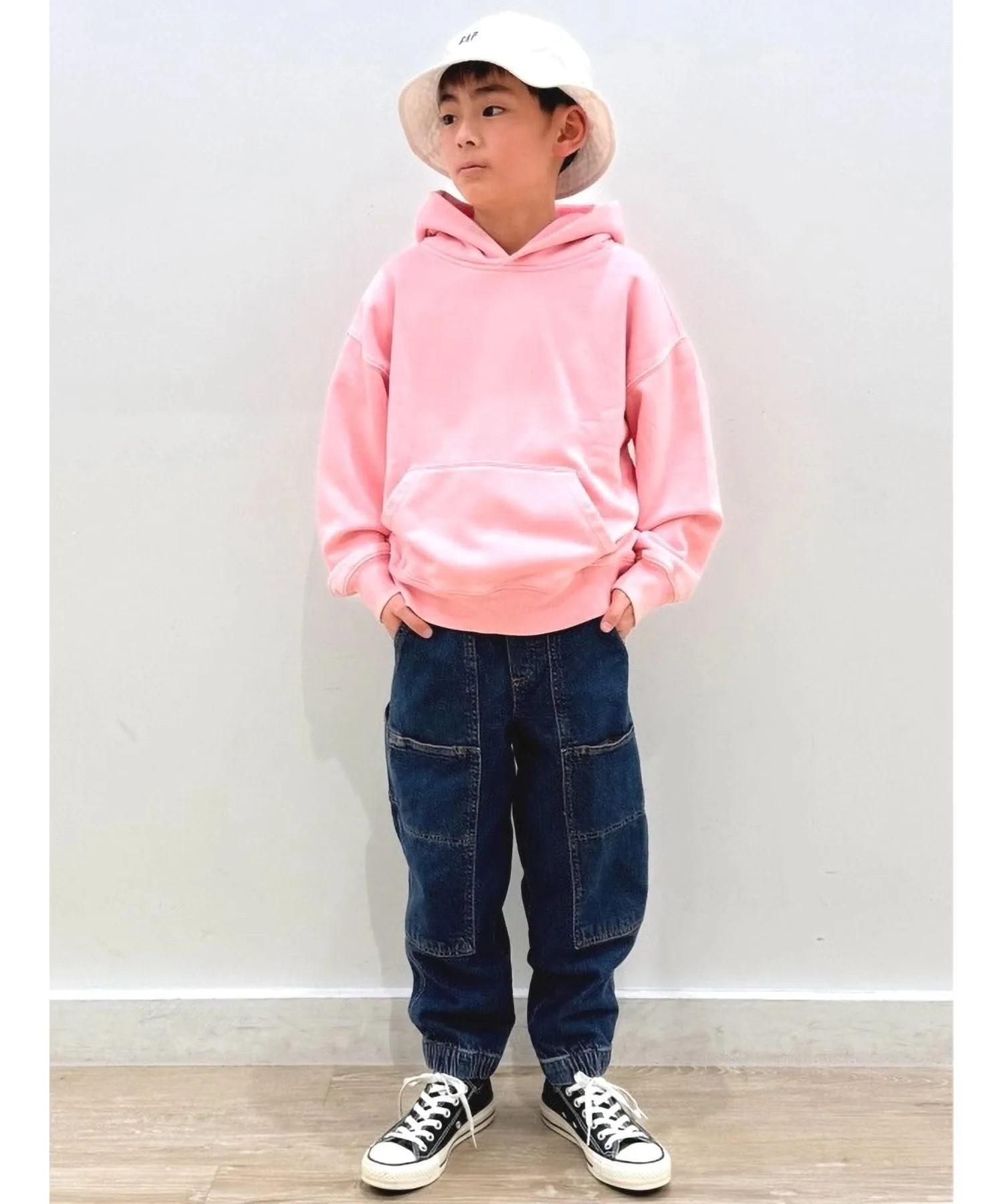 (K) Винтажная мягкая толстовка свободного кроя (детская) GAP, NEW_COTTAGE_PINK — фото 4