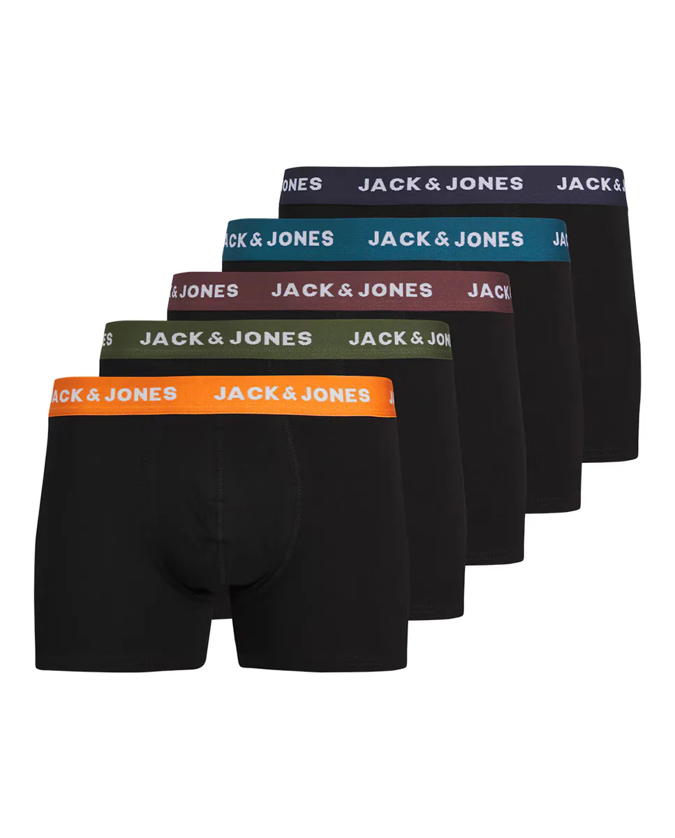 

Комплект из 5 боксеров для мальчика Jack & Jones, черный