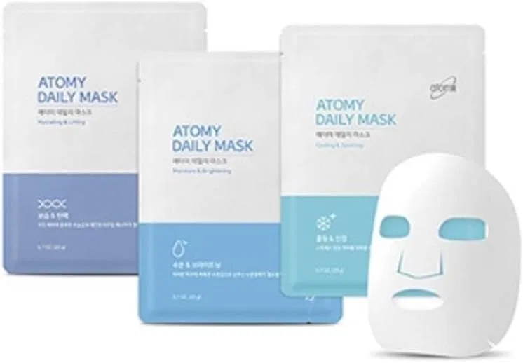 Набор Atomi — Масок для лица Atomy Daily Mask Sheet 30 шт, увлажняющие и осветляющие, 20 г
