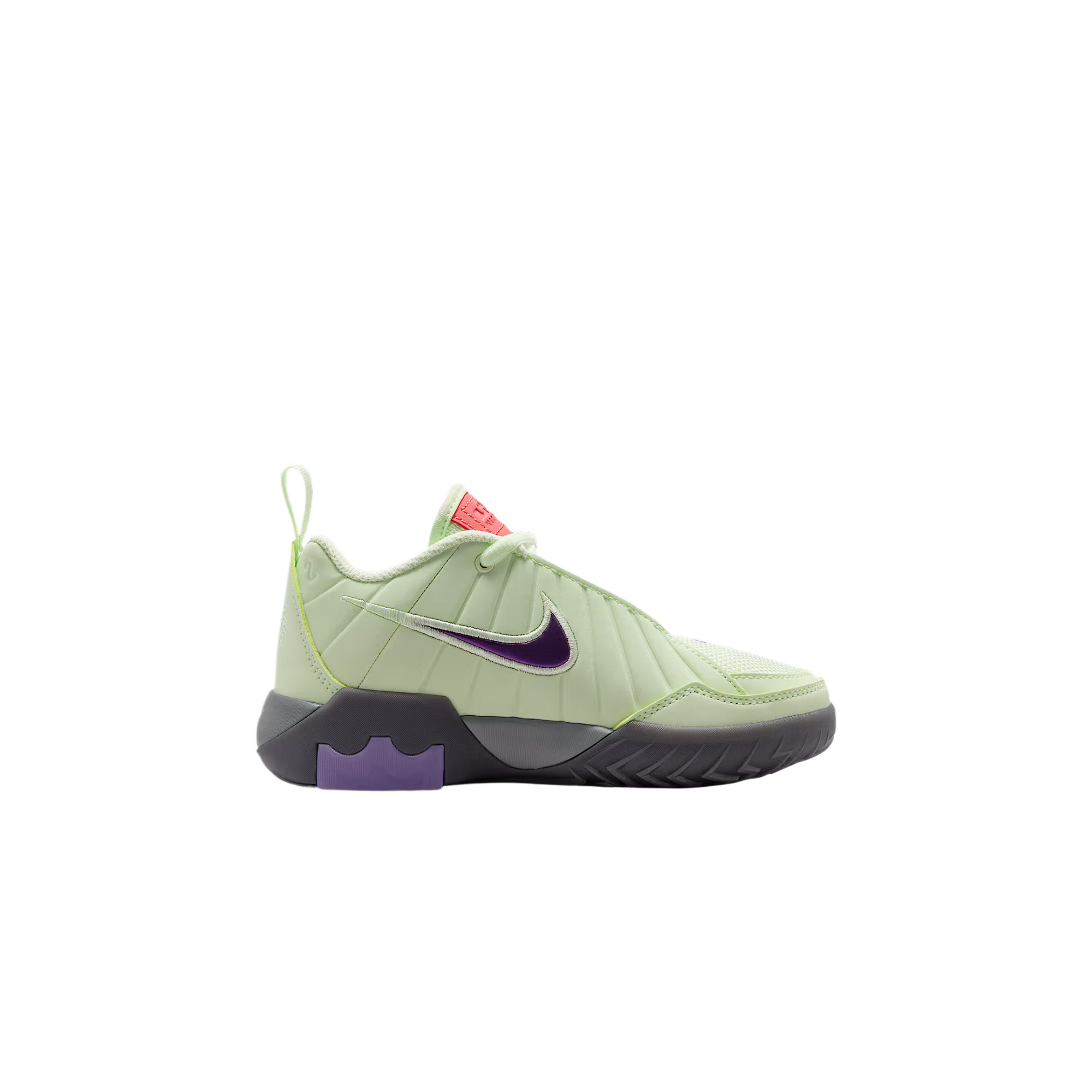 Низкие баскетбольные кроссовки Kids' Nike, светло neon желтый/черный/smoke серый/multicolor — фото 3