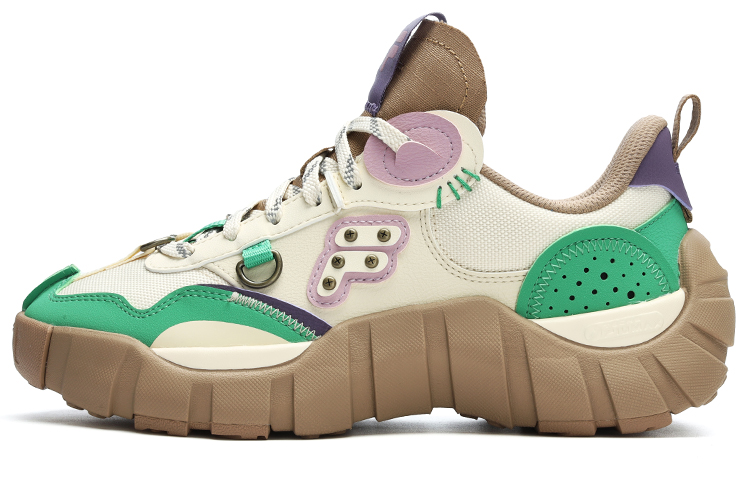 

FILA FUSION BONE Lifestyle Shoes Women's Low-top Clouds/Green Roses