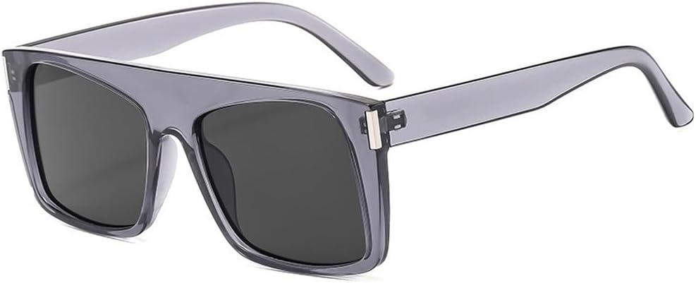 

Ретро квадратные солнцезащитные очки для женщин, защита от УФ-излучения UV400, модные сине-зеленые, мужские с заклепками, трендовые панк-солнцезащитные очки SKFGNX, Grey Grey