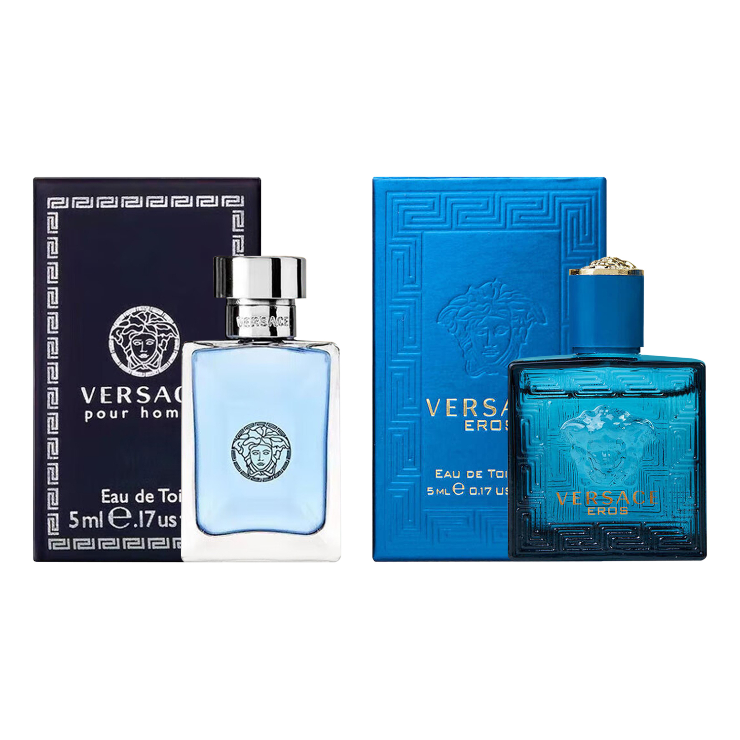 

Набор пробников духов два предмета парфюмерная вода туалетная вода 5мл*2 VERSACE