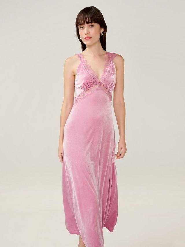 

Платье Aurelia с отделкой из сатинового кружева OMNES, Vintage Pink