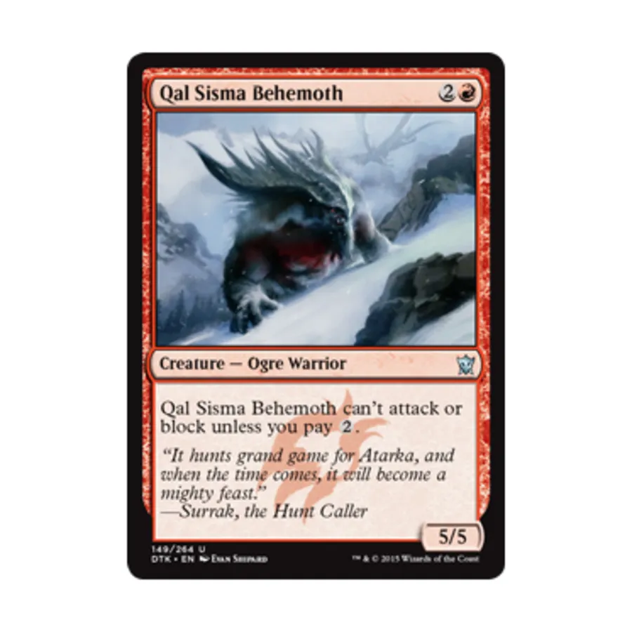 

CCG Кал Сисма Бегемот (U), MTG - Dragons of Tarkir