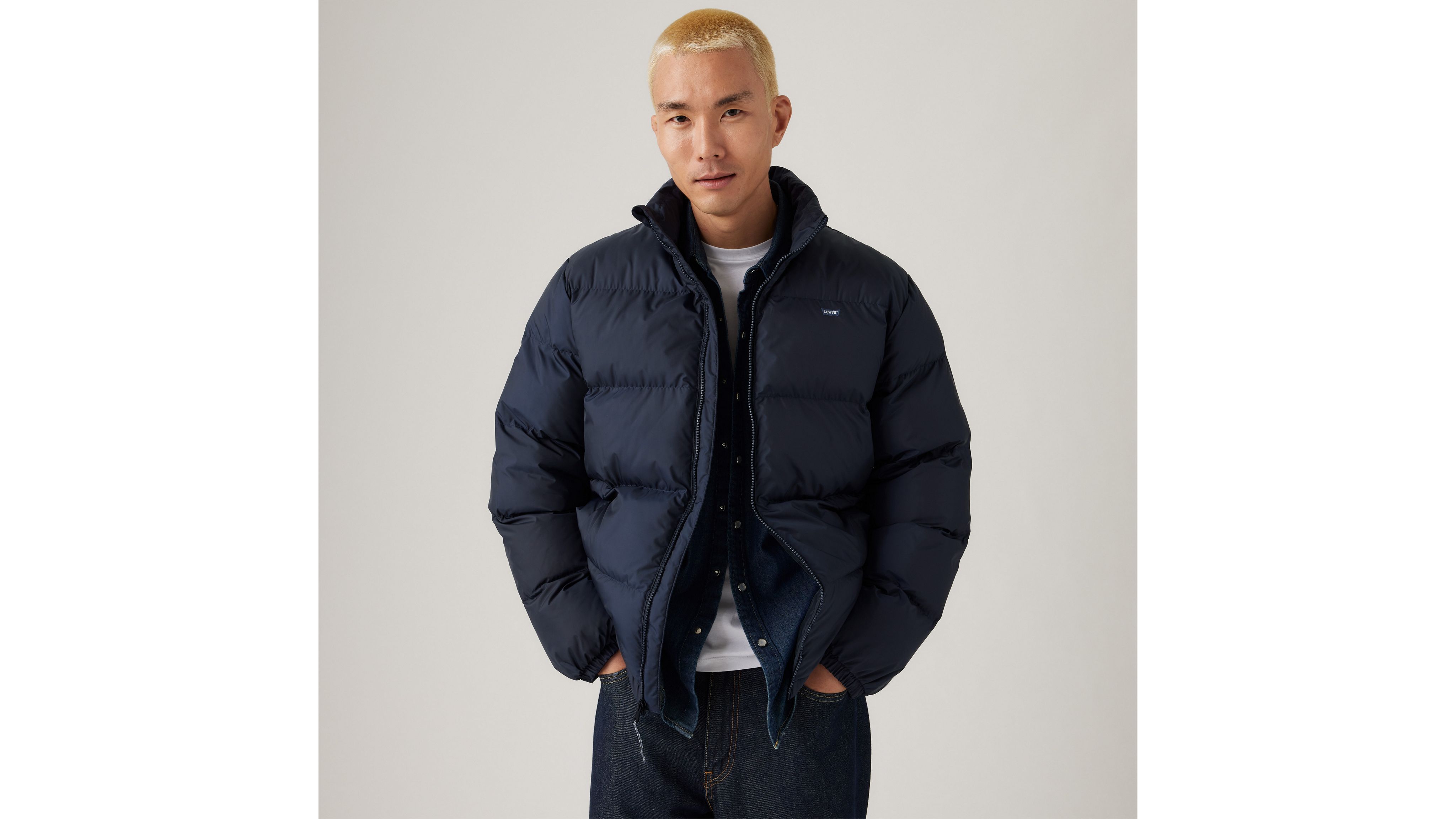 

Короткая стеганая куртка Piedmont Levi's, Navy Blazer - Blue