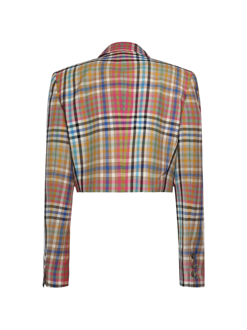 

Двубортный пиджак в клетку Vivienne Westwood, бежевый