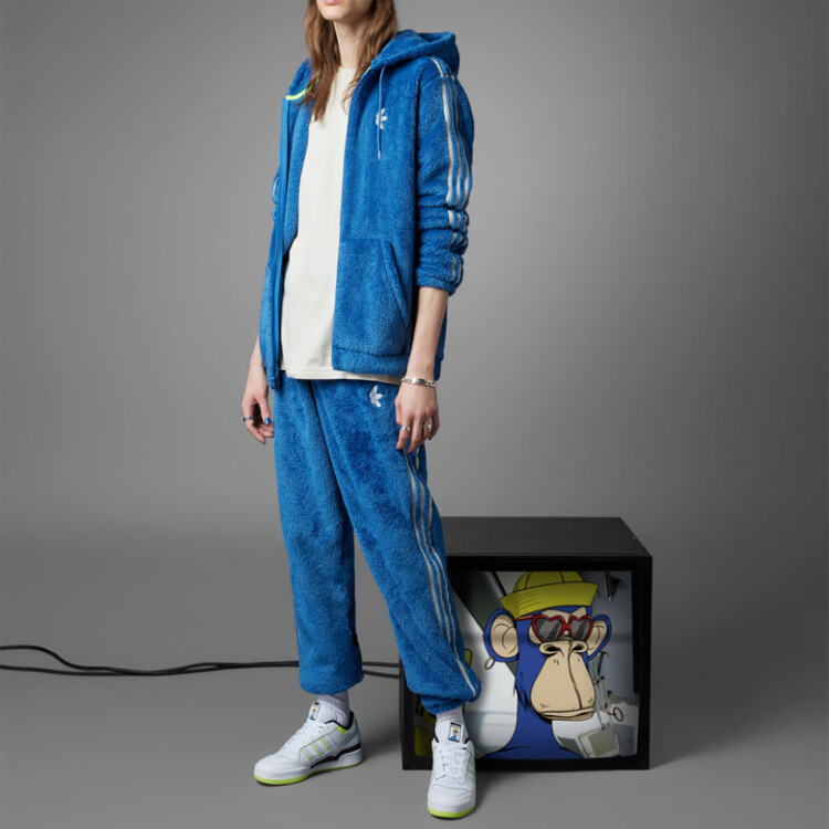 Толстовка мужская индиго Adidas Originals, индиго — фото 2