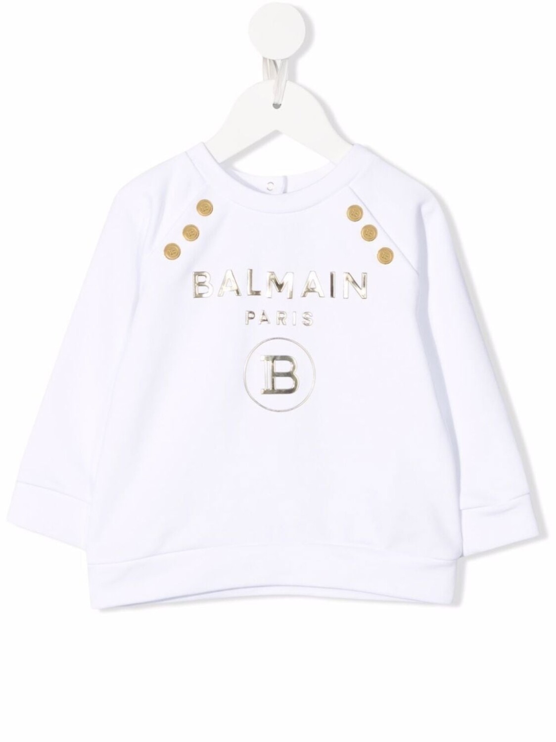 

Balmain Kids толстовка с логотипом, белый