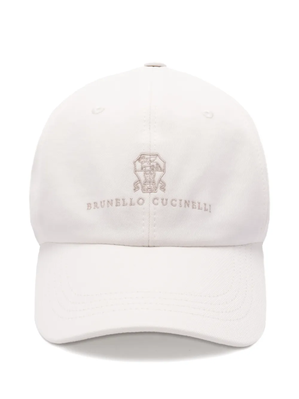 

Бейсболка с вышитым логотипом Brunello Cucinelli, белый