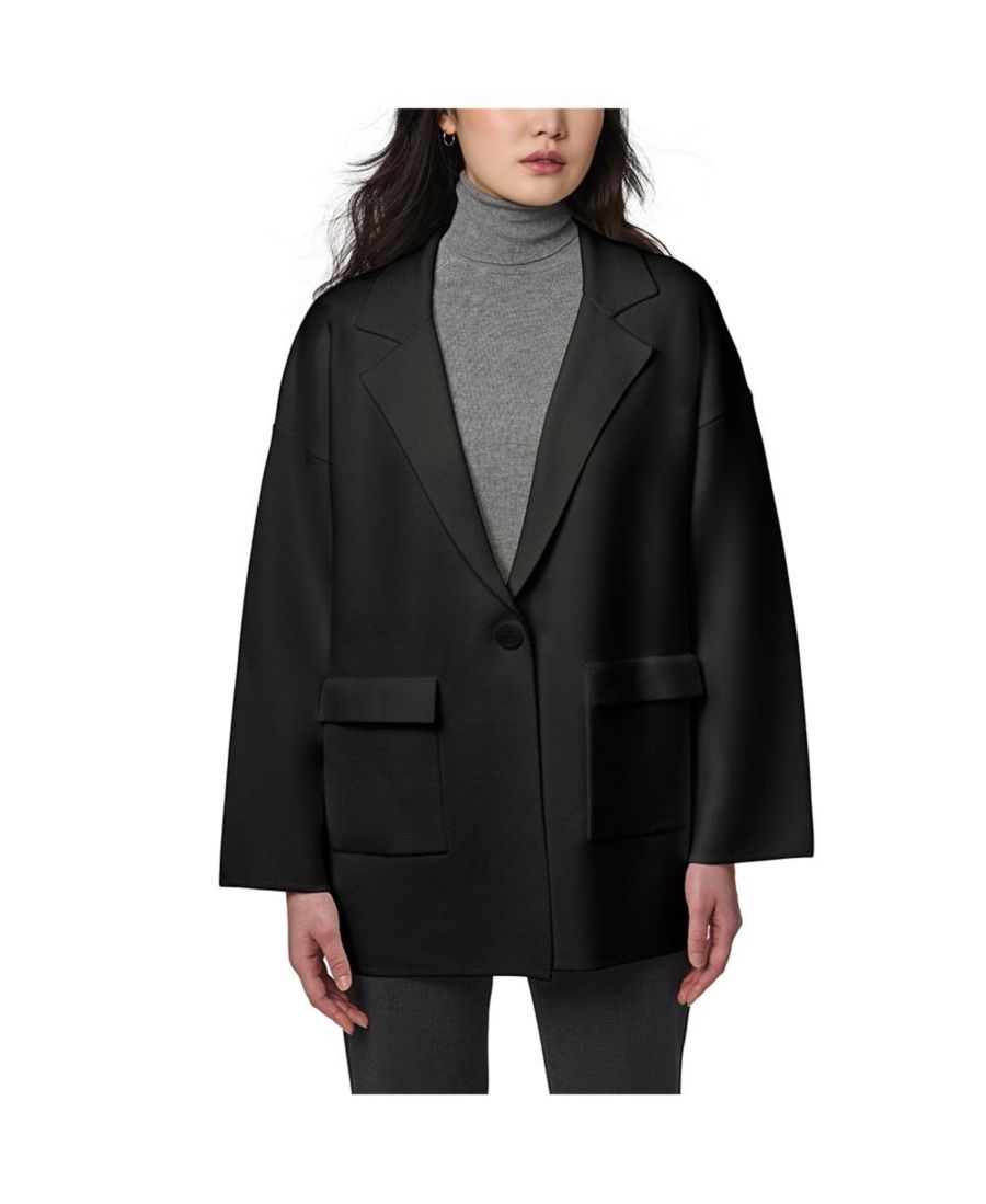 

Женский трикотажный блейзер с накладными карманами Bernardo, Black