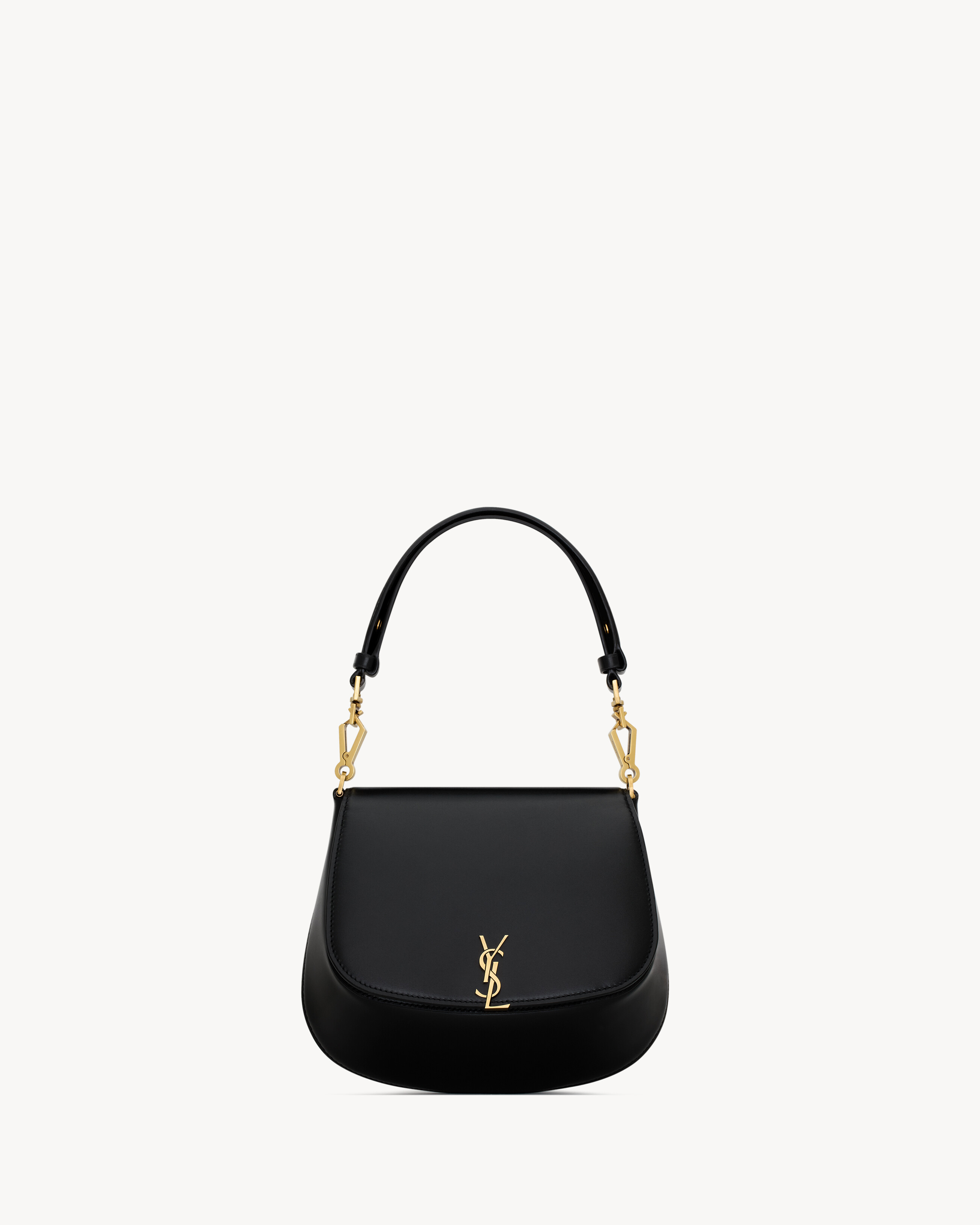 

Сумка Mini VOLTAIRE с верхней ручкой из кожи BOX SAINT LAURENT, черный