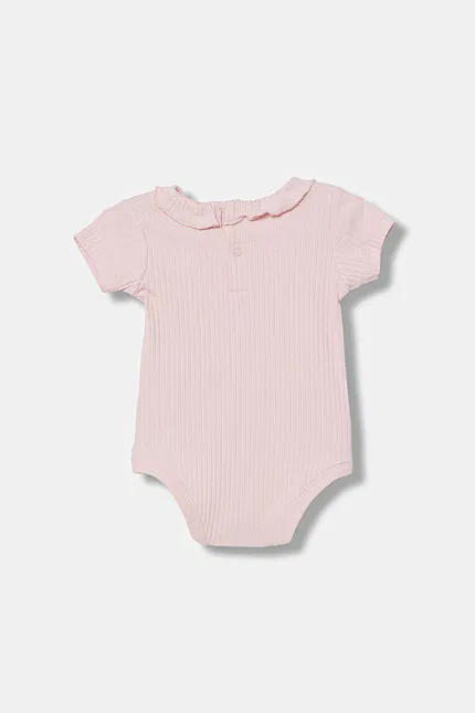 Боди с коротким рукавом с вышивкой зайчика United Colors of Benetton, розовый — фото 2