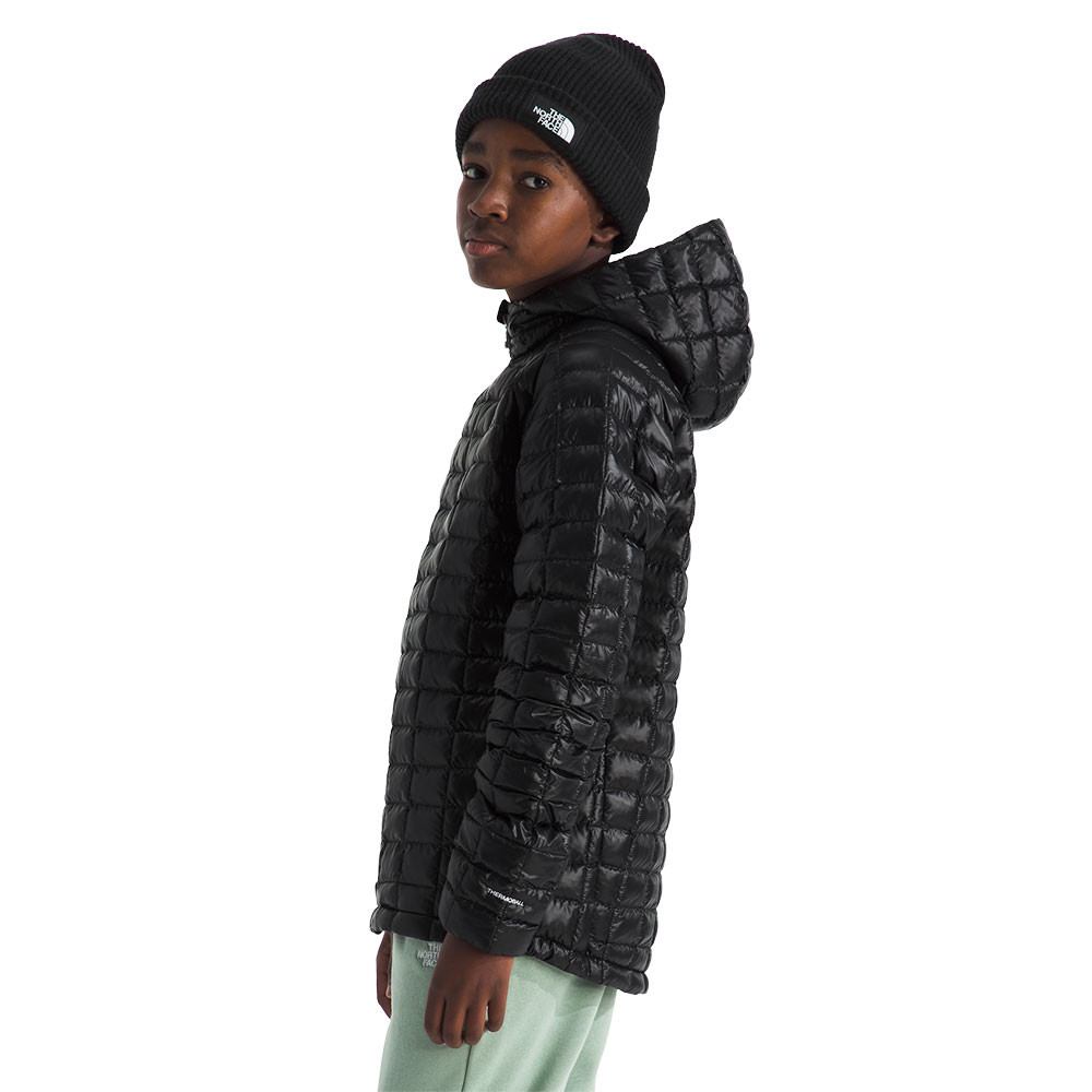 Детская утепленная куртка The North Face Thermoball с капюшоном, TNF Black — фото 4