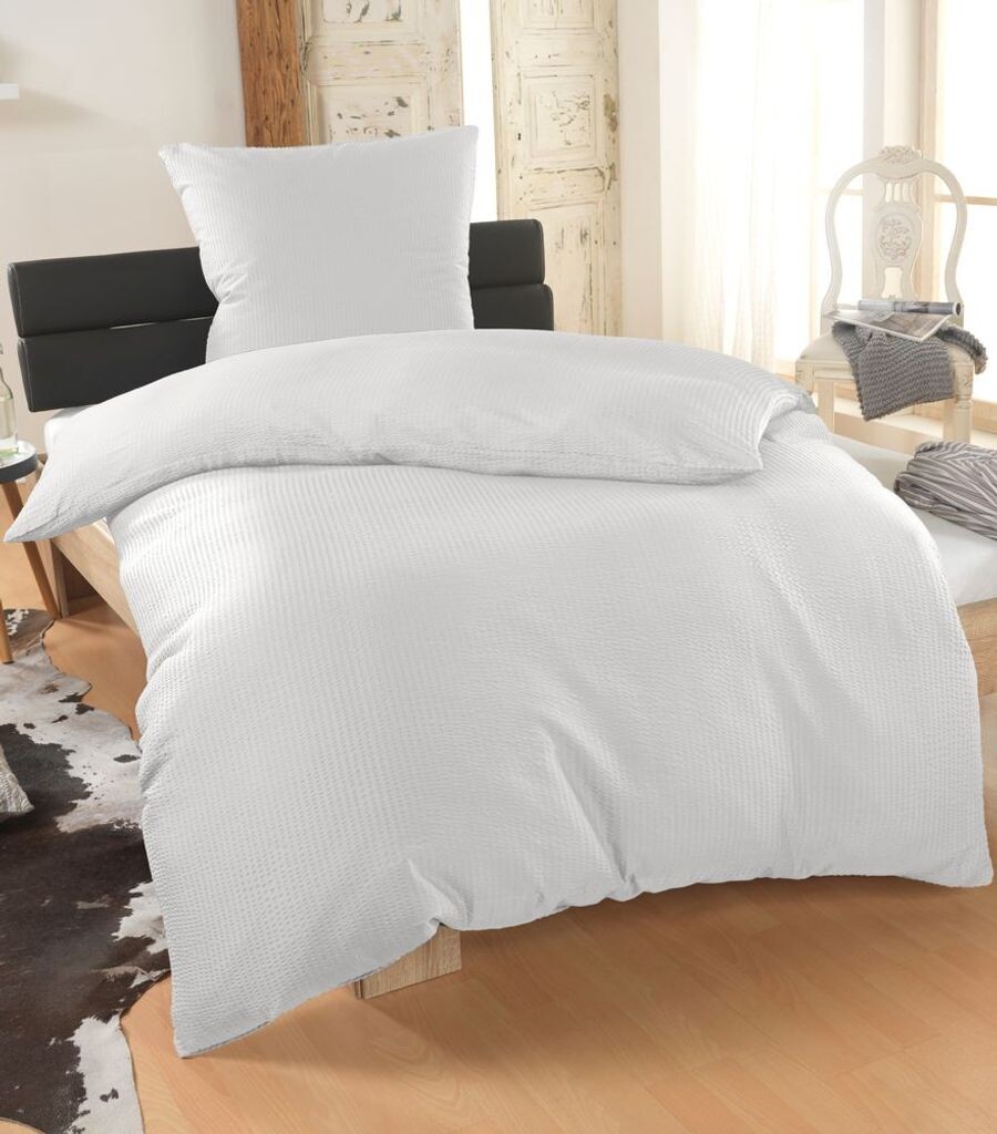 

Постельное белье Malika из хлопка 135х200/155х220 с наволочкой 80х80 | ЭкоТекс Стандарт 100 | Изящное постельное белье из хлопка из микрофибры. Летнее постельное белье, негладкое и простое в уходе, цвет: белый, размер: 135х200+80х80.