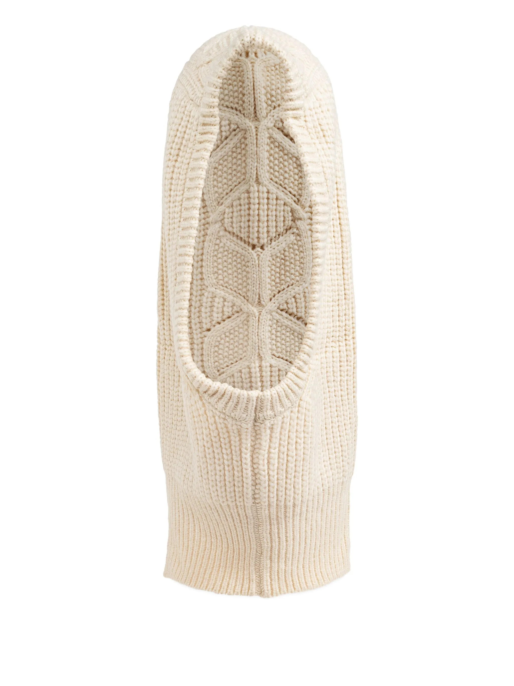 

Балаклава фактурной вязки Ugg, кремовый