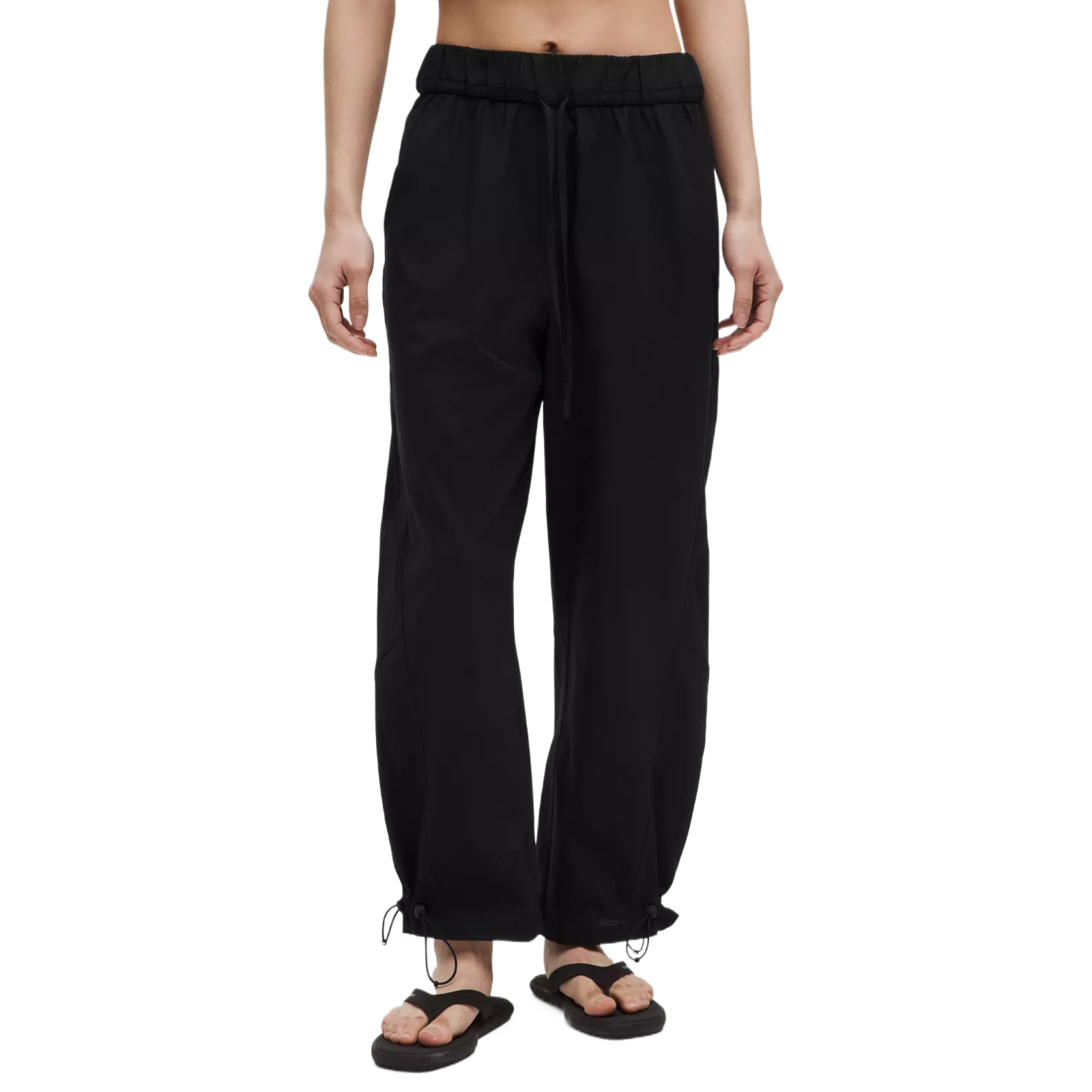 

Женские высокие вязаные спортивные штаны Lululemon, черный