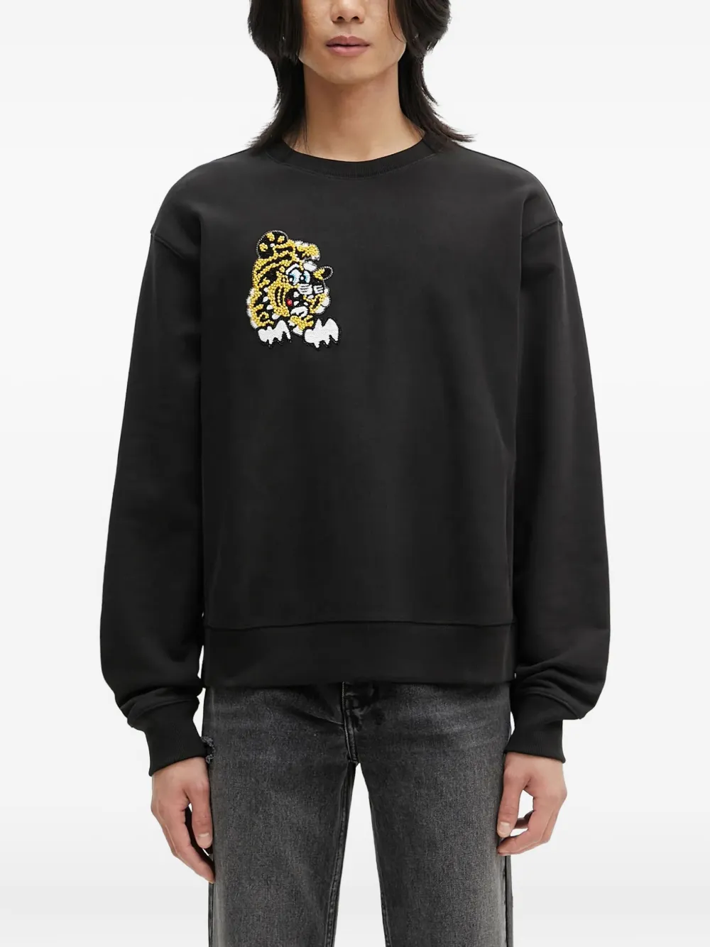 

Толстовка X Verdy с вышитым тигром KENZO, черный