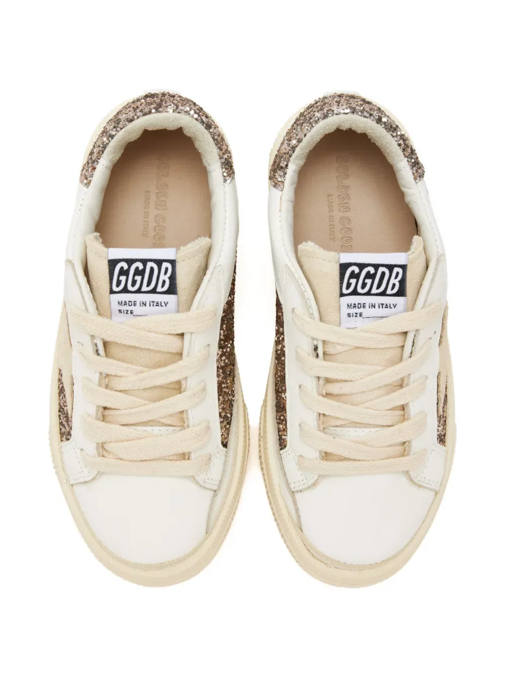 Майские кроссовки Golden Goose Kids, белый — фото 3