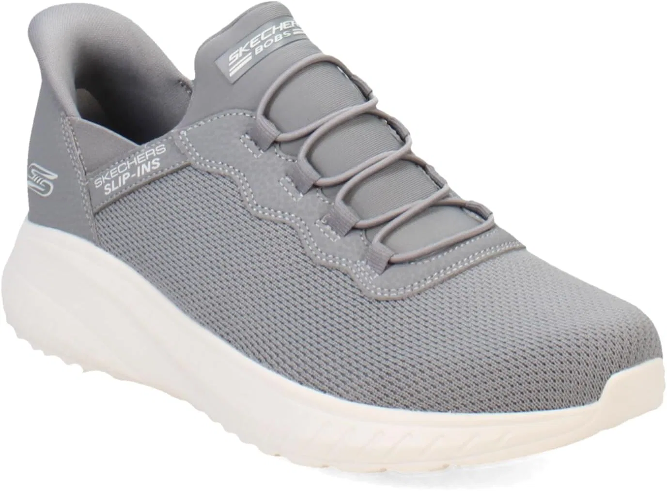 Мужские кроссовки Skechers Hands-Free Slip-In Bobs Squad Chaos Daily Hype Trainers, Gray — фото 2