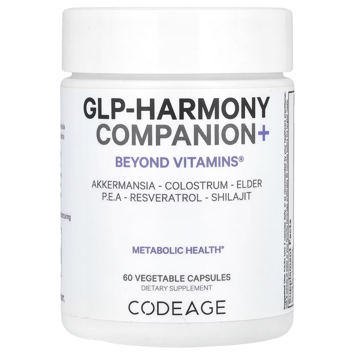 

GLP-Harmony Companion+, 60 растительных капсул Codeage