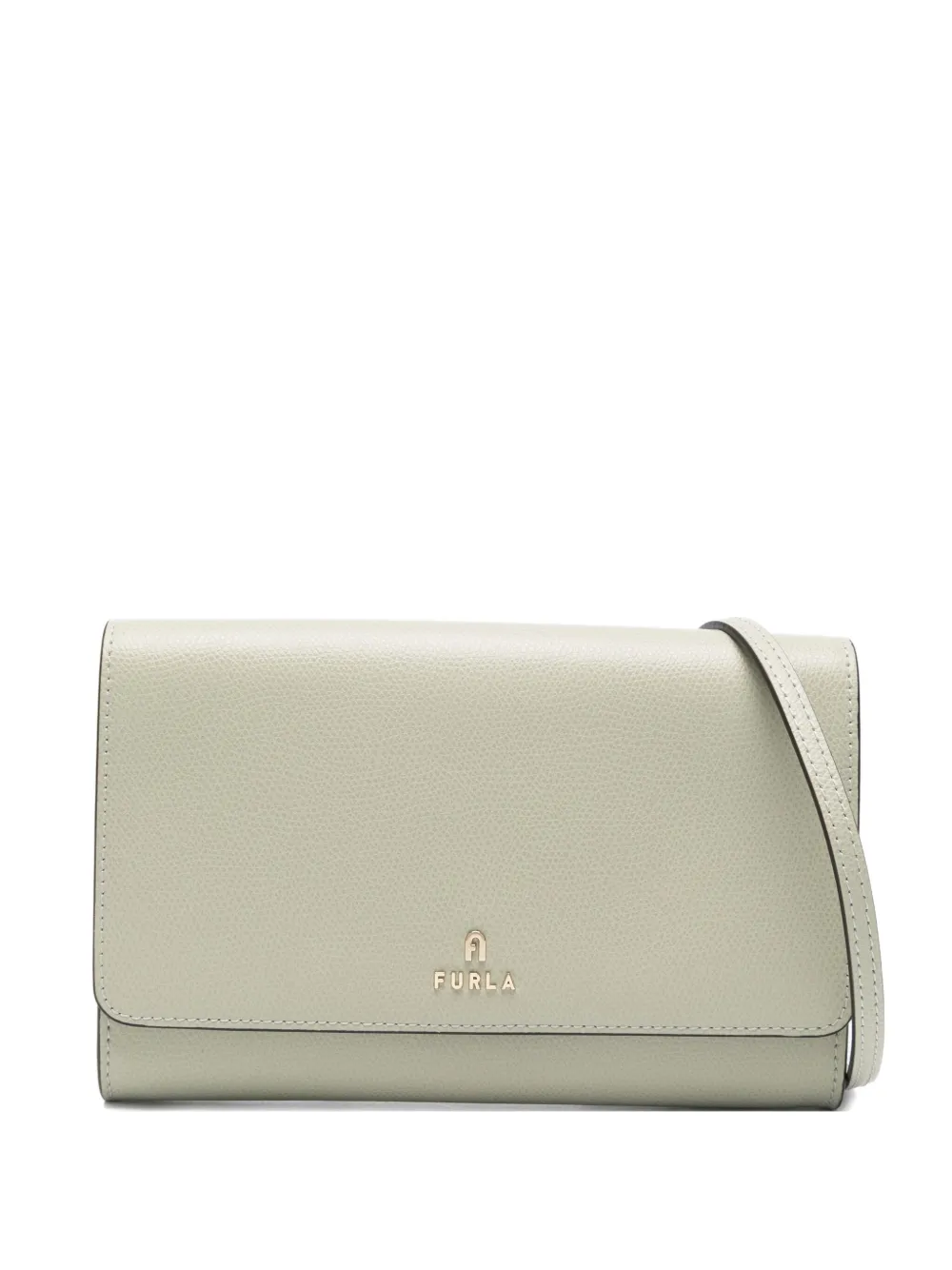 

Мини-клатч из кожи Furla, зеленый