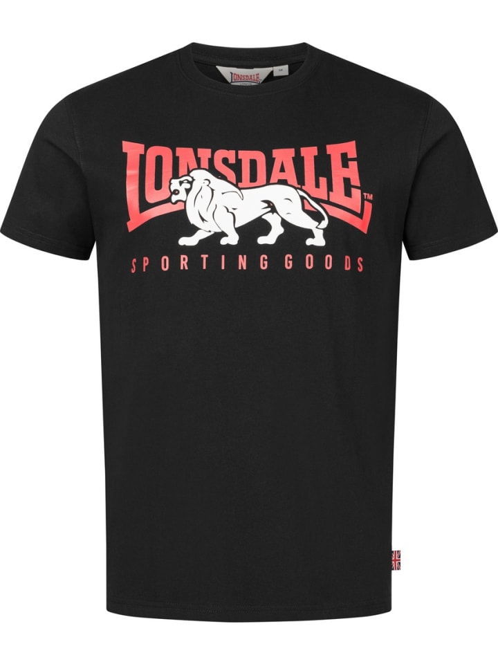 

Футболка "Ervan T-Shirt Regular Fit" черного цвета Lonsdale, Черный, Футболка "Ervan T-Shirt Regular Fit" черного цвета Lonsdale