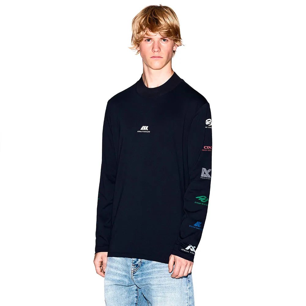 

Футболка с длинным рукавом Armani Exchange XM001434_AF10362, синий