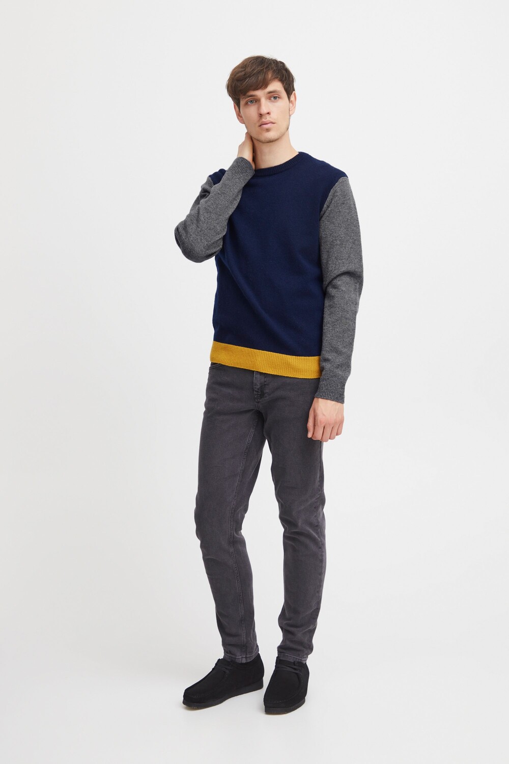 

Пуловер CASUAL FRIDAY Strick CFKarl crew lambswool knit 20504789, синий