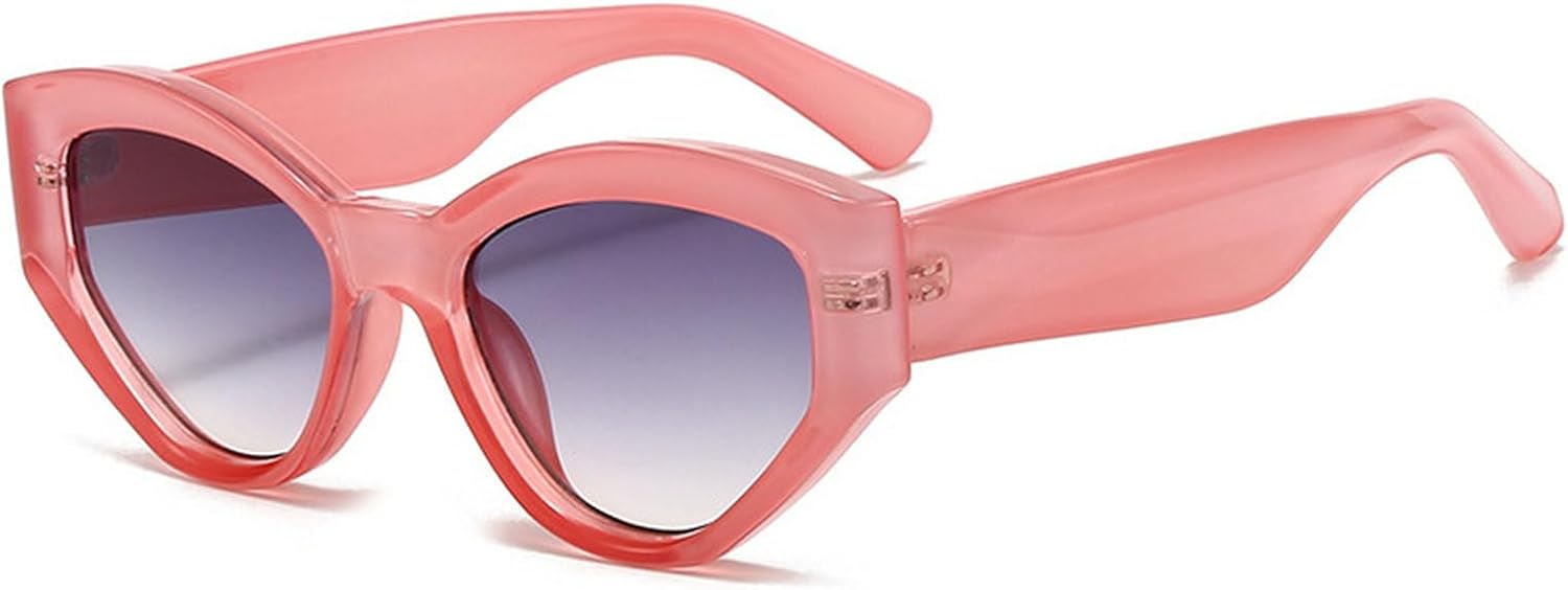 

Модные женские солнцезащитные очки «кошачий глаз», роскошные винтажные солнцезащитные очки с градиентным переходом, ретро-очки, защита от ультрафиолета UV400 mincl, Pink