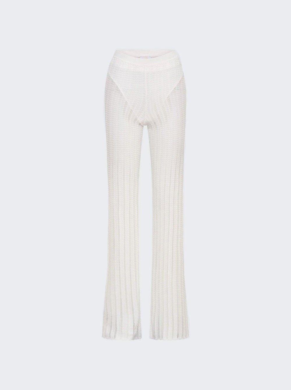 

Брюки из змеиной кожи Dion Lee, слоновая кость