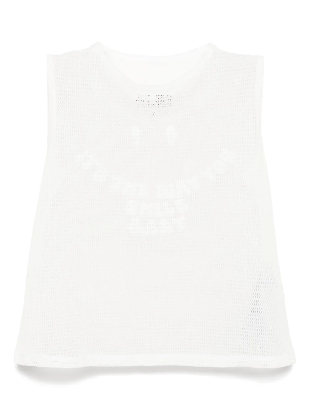 

Сетчатый топ без рукавов MM6 Maison Margiela, белый
