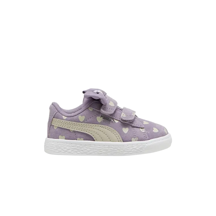 

Кроссовки Suede Classic Re-Bow Velcro Toddler, цвет Hearts - Pale Plum