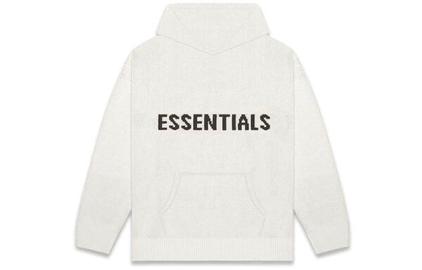 Толстовка fw20 knit logo hoodie 'oatmeal' Fear Of God Essentials, серый — фото 2
