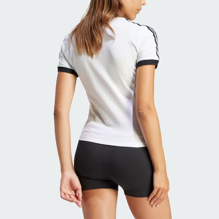 Футболка Adidas 3-Stripes V-Neck Slim, белый — фото 3