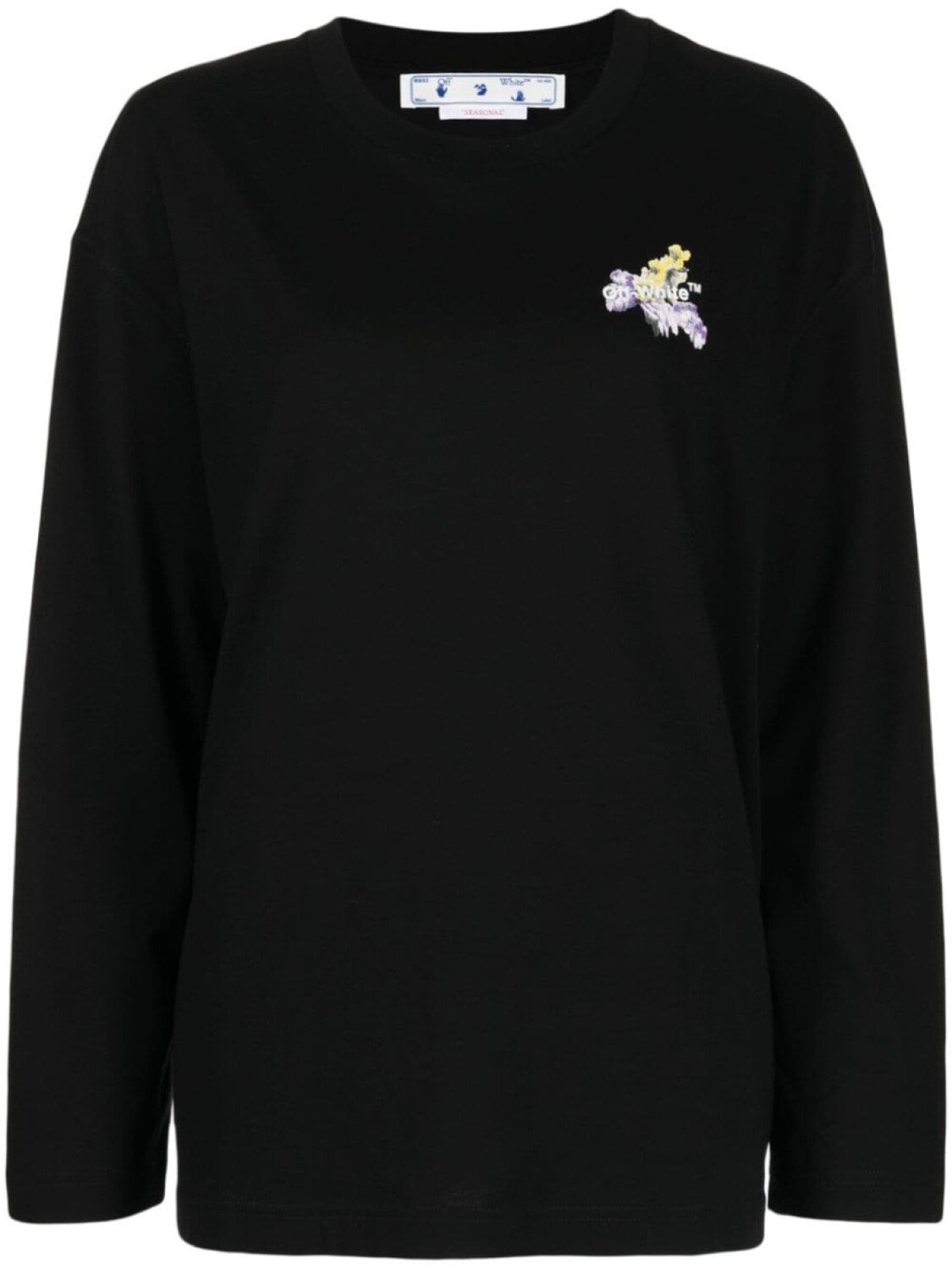 

Off-White толстовка с логотипом Floral Arrows, черный