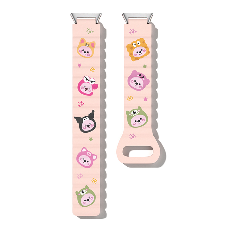 

IBOANN Часы Watch Band Huawei Compatibility 203mm Silicone Material, Bear Head Cover