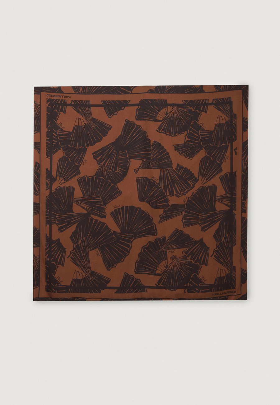 

Шарф KARL LAGERFELD SIGNATURE FAN BIG SCARF, Friar Brown/Brown