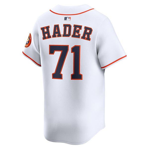 Мужская белая альтернативная лимитированная игровая футболка Houston Astros Джоша Хейдера Nike — фото 4