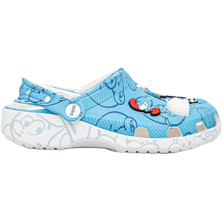 Crocs Классические клоги устойчивые к истиранию низкие детские сандалии blue kids' — фото 3