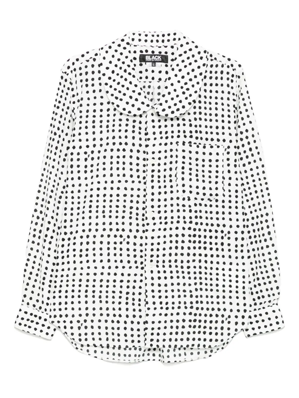 

Рубашка Filip Pagowski в горох Black Comme Des Garçons, белый