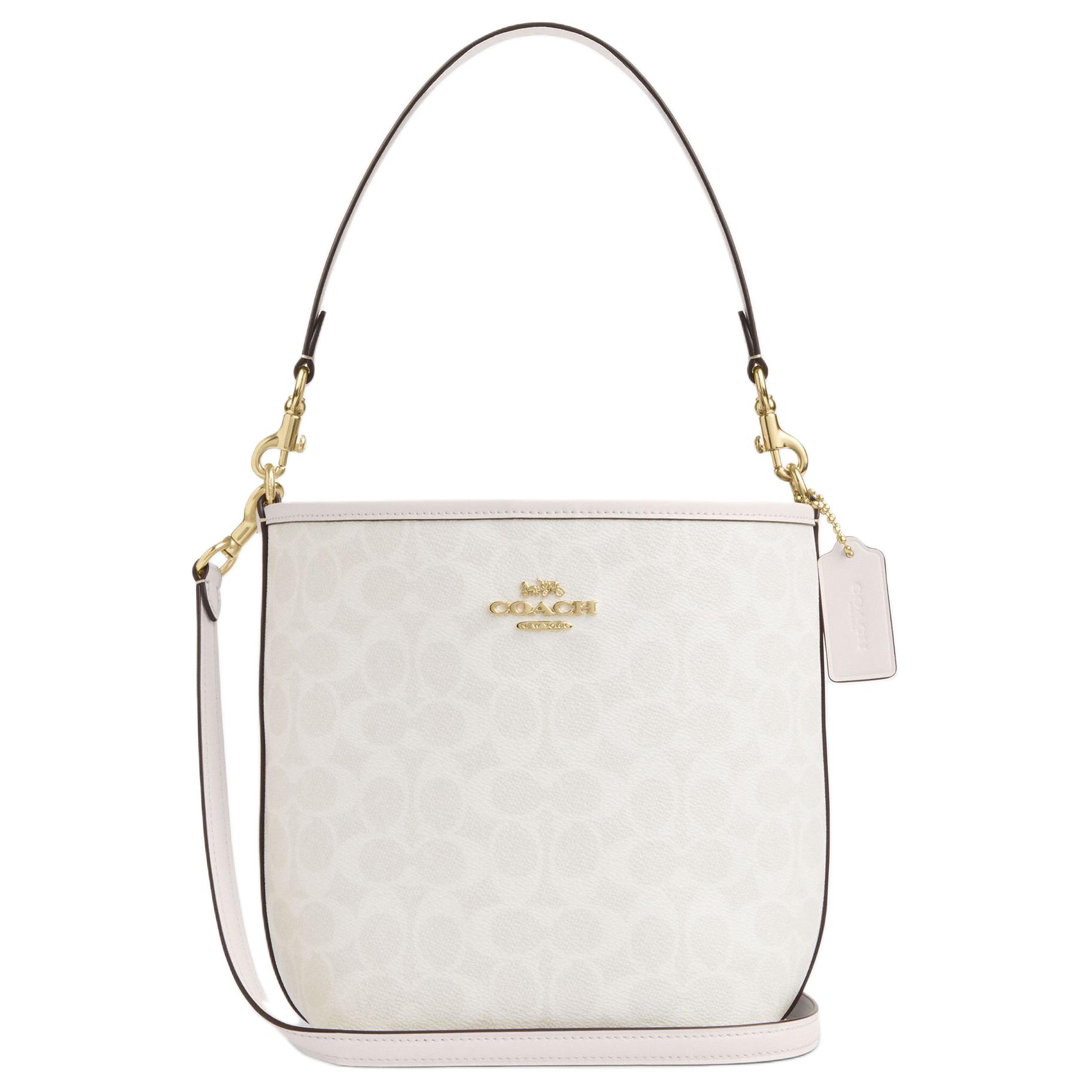 

COACH Городская ведерко сумка через плечо из кожи с покрытием