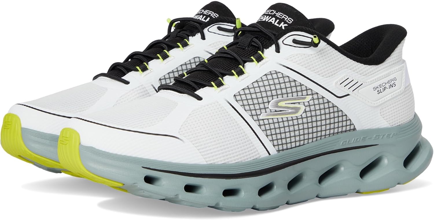 

Мужские кроссовки Skechers Go Walk Glide Step 2.0 с легким надеванием от Zalor, белый/черный