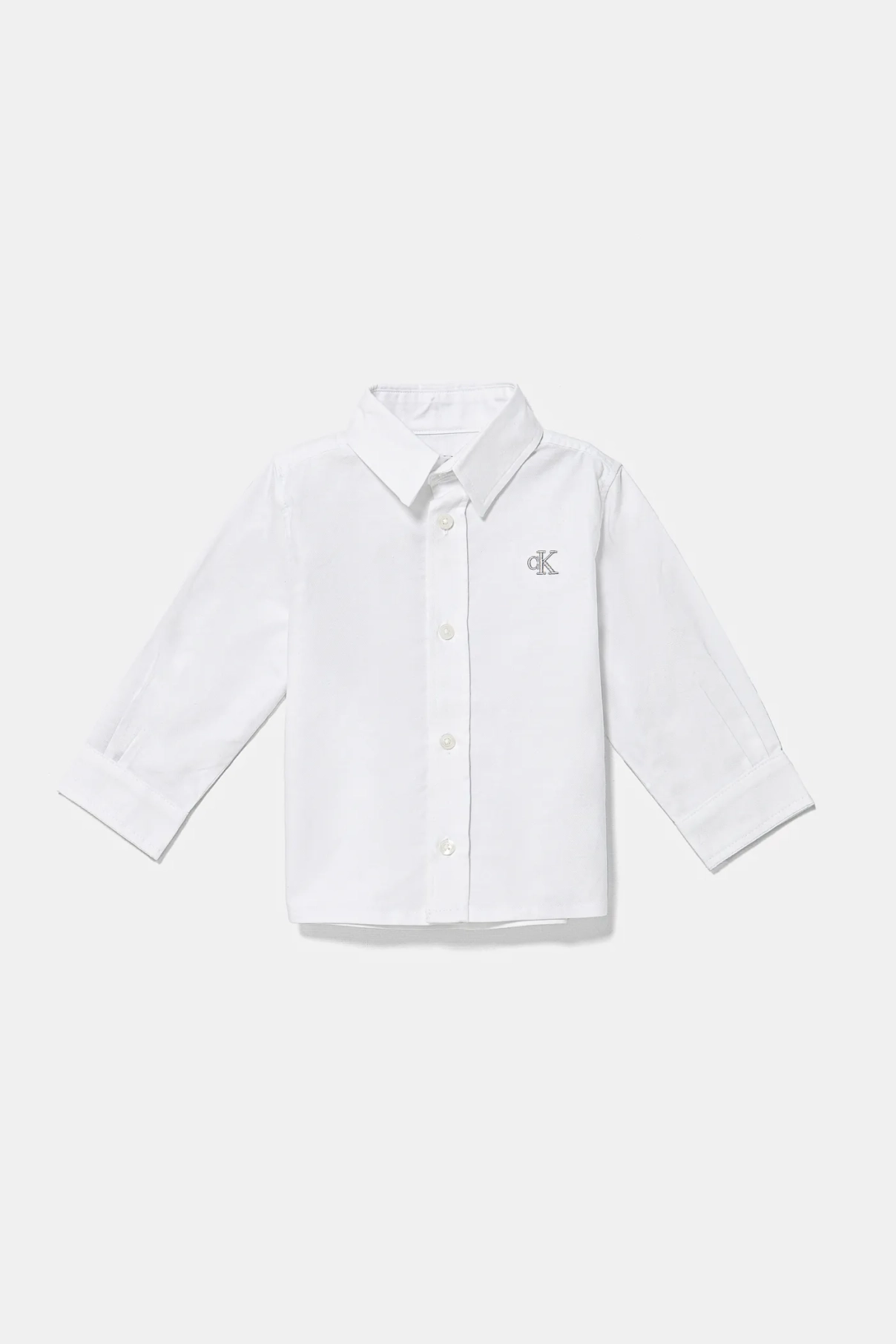 

Хлопковая рубашка для детей Calvin Klein Jeans, белый