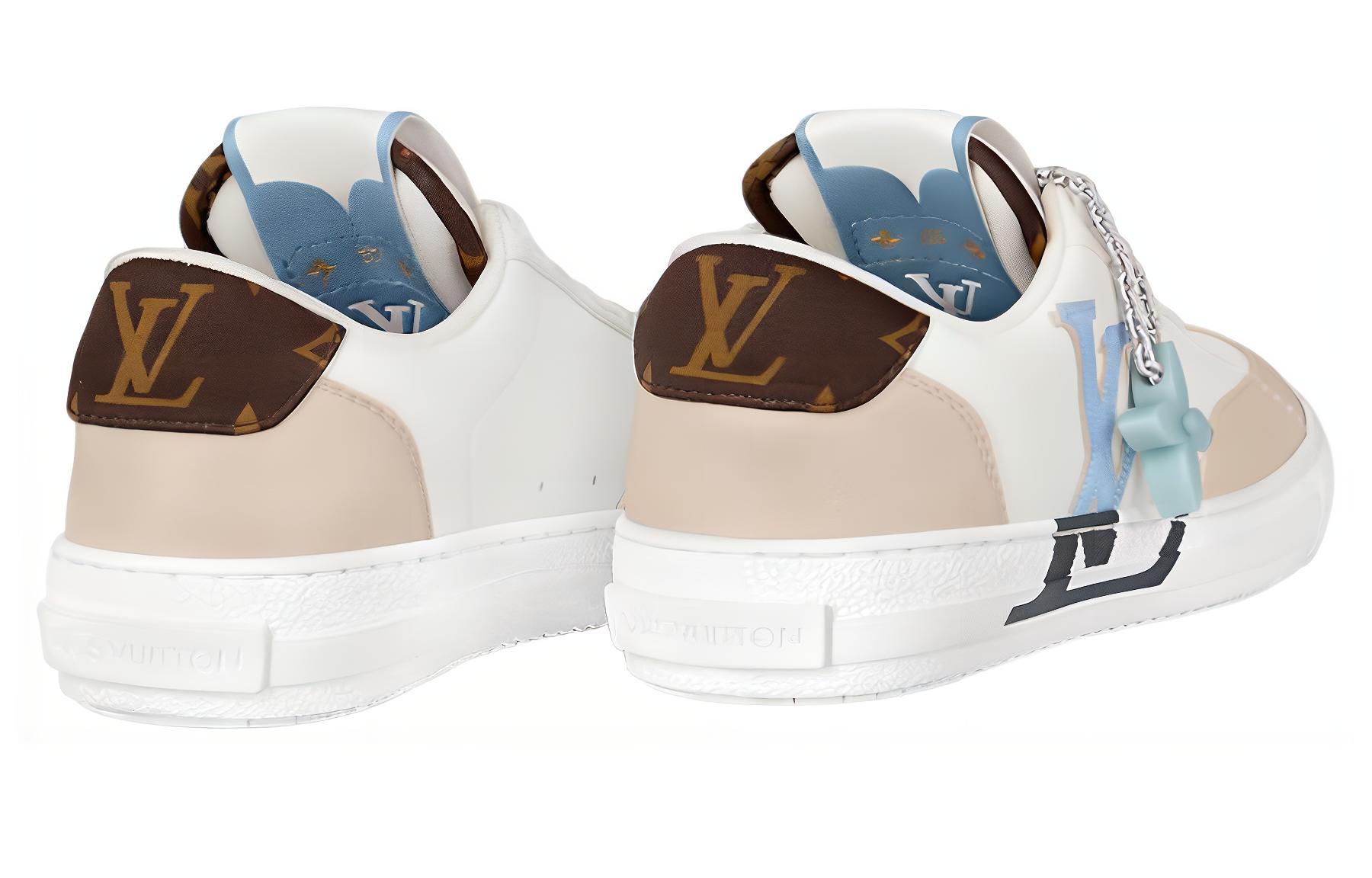 Футболка Louis Vuitton 'Blue Beige' женская белая — фото 4