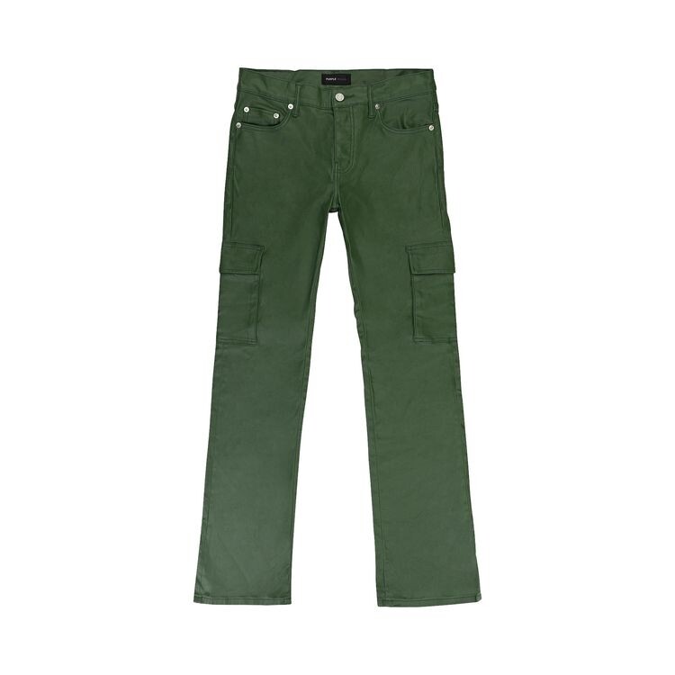 

Джинсы PURPLE BRAND Patent Film Cargo Flare Skinny Jeans Green, зеленый